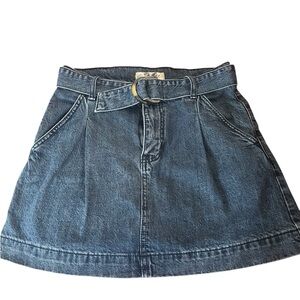 Free People Pleated A-Line Mini Skirt for Casual Wear